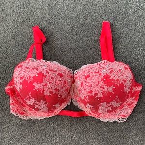 Dream angels lined demi-buste lingerie bra